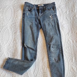 Skinny Low Waist Ripped Stretch Jeans